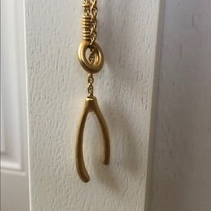 Madewell wishbone necklace